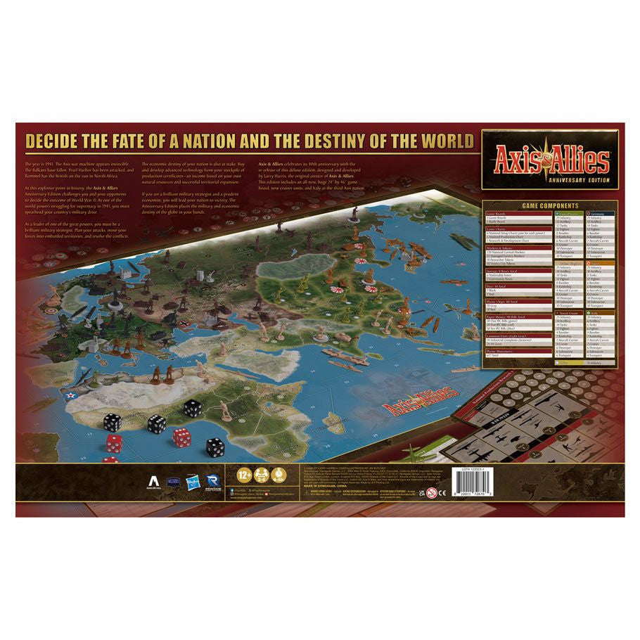 Axis & Allies: Anniversary Edition rear cover