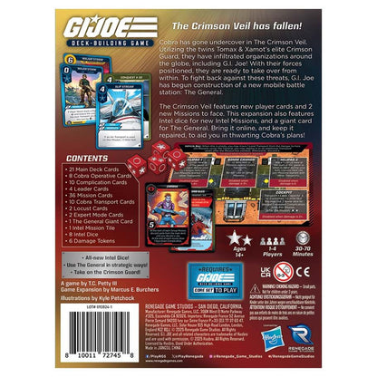 G.I. JOE Deck-Building Game: The Crimson Veil Expansion rear cover