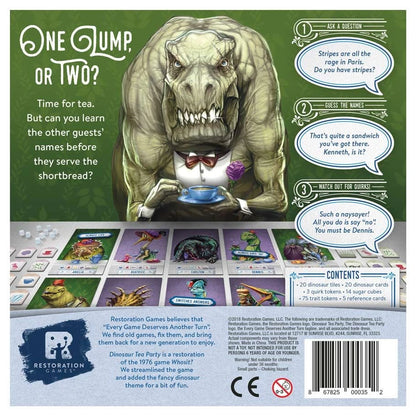 Dinosaur Tea Party rear cover