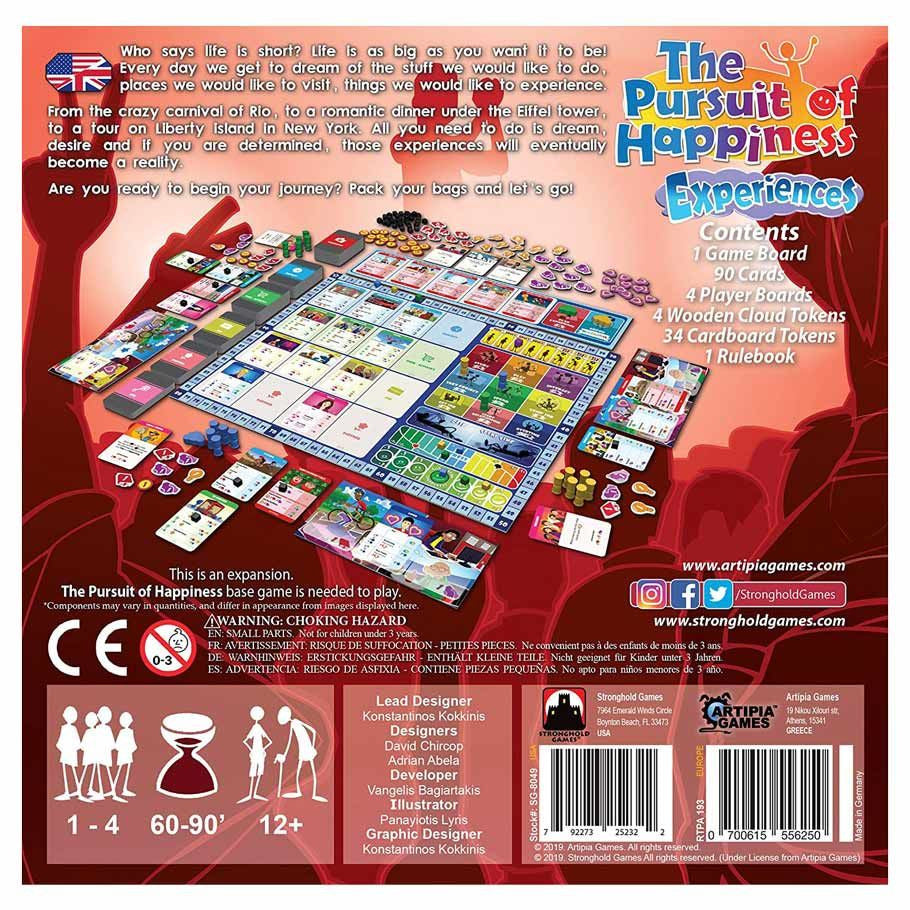The Pursuit of Happiness: Experiences rear cover