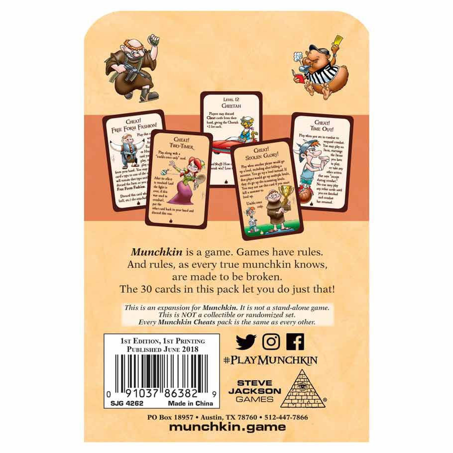 Munchkin Cheats rear cover