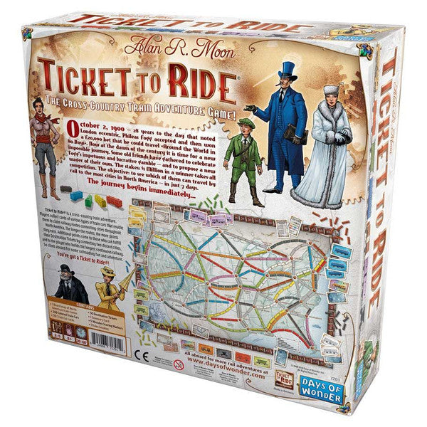 Ticket to Ride back of box